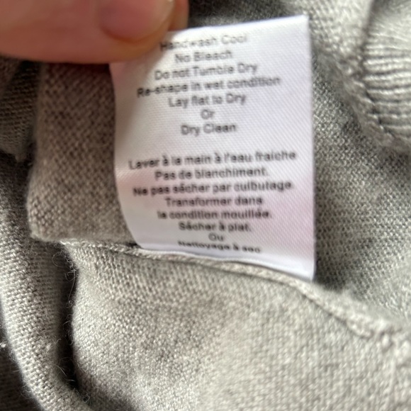 ARITZIA Talula cashmere blend cardigan grey xs oversized sweater - Picture 4 of 10